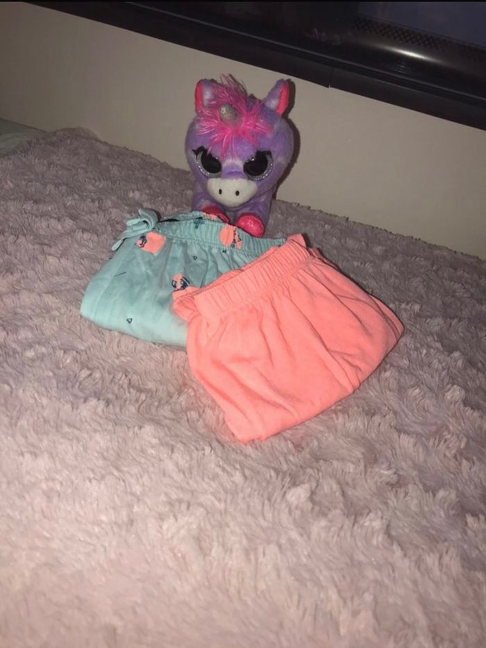 Lot shorts bebe fille