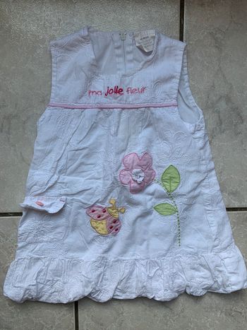 Robe blanche 12 mois