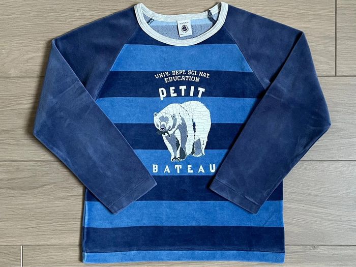 Pyjama chaud en velours Petit bateau T-8 ans - photo numéro 5