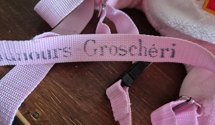 Sac à dos peluche gros chéri et gros bisous - photo numéro 3