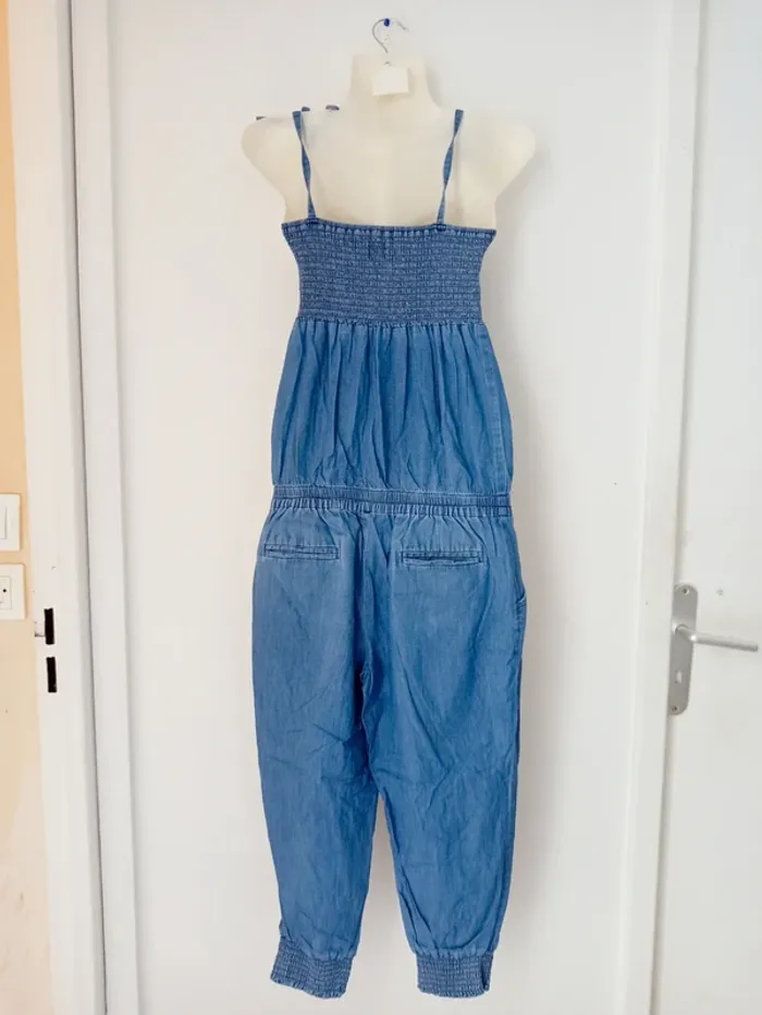 Combinaison débardeur en jeans élastique femme w - photo numéro 5