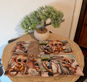 Lingettes les animaux du zoo taupe 