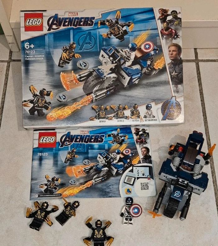 76123 lego Captain America: Outriders Attack