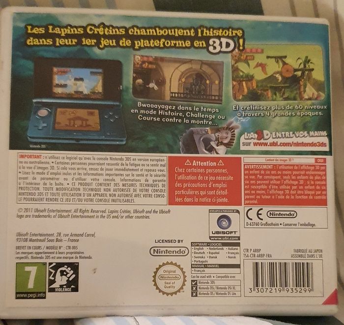 Jeu 3DS the Lapins crétins 3D - photo numéro 2