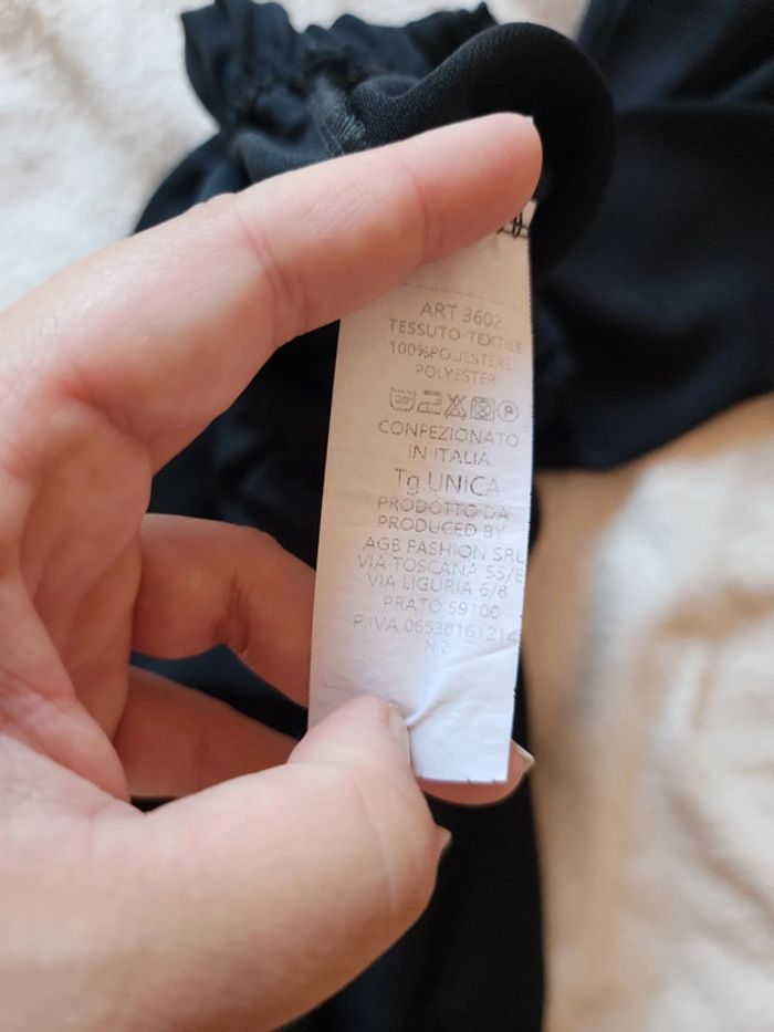 Pantalon à jambes larges / palazzo noir TU 36/40 - photo numéro 5