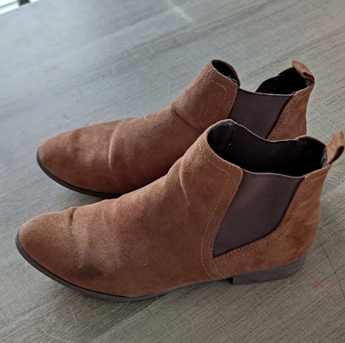 Bottine couleur marron pointure 41 marque Tex pour femme - photo numéro 2