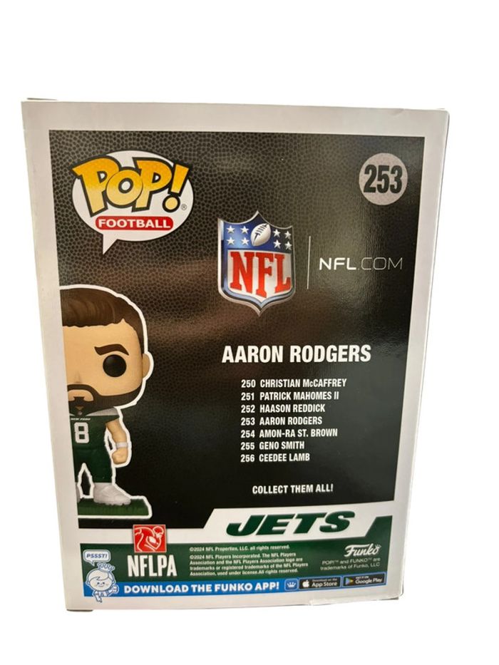 Figurine Funko Pop NFL Jets Aaron Rodgers 233 neuf - photo numéro 2