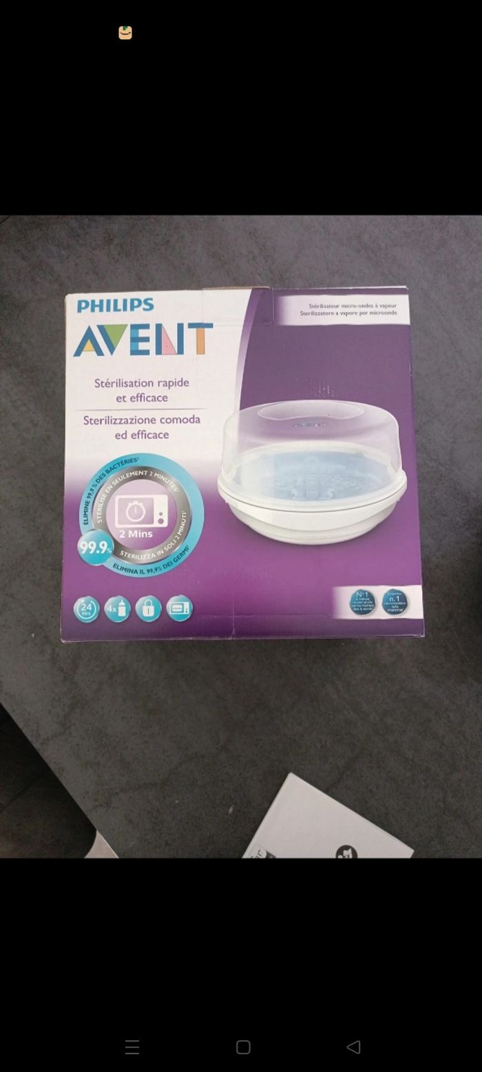 Stérilisateur micro-ondes vapeur Philips avent