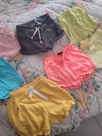 Lot de 7 shorts 12 mois fille