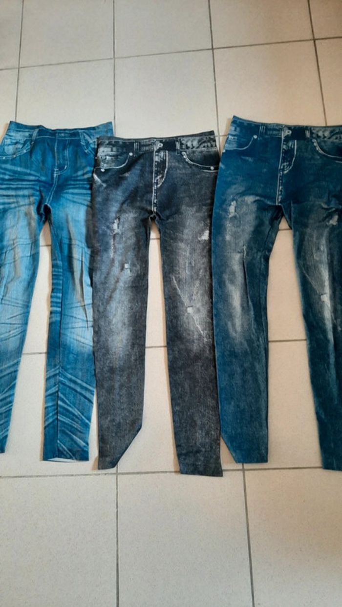 Legging imprimé jean femme