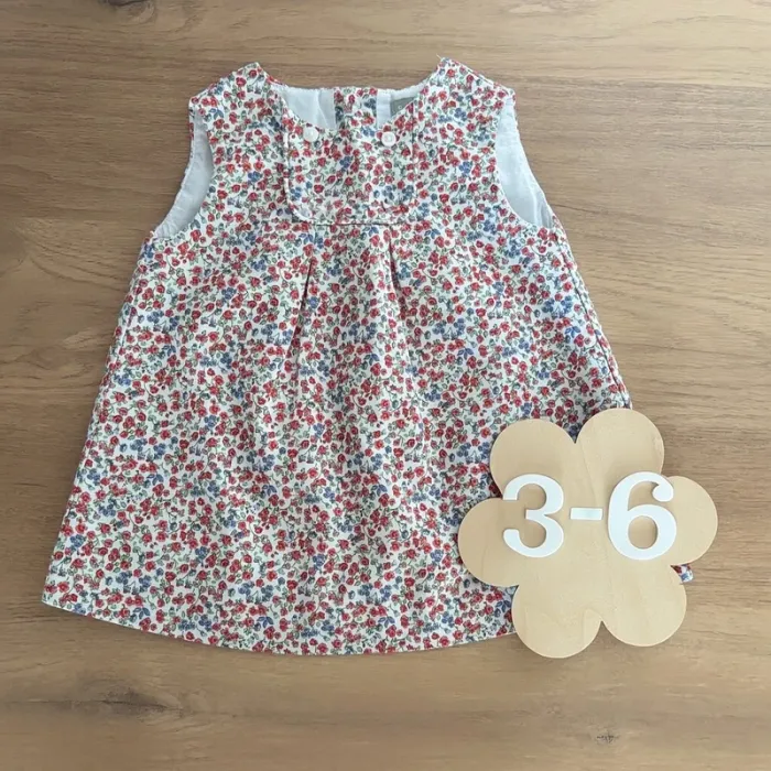 Robe à fleurs 3-6 mois