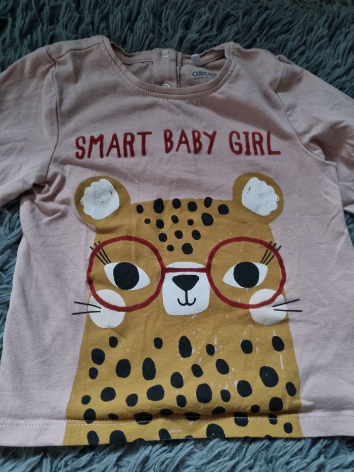 T-shirt manches longues imprimée léopard 🐆 23mois - photo numéro 2
