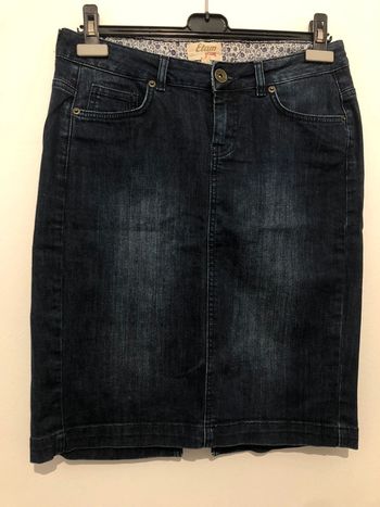 Jolie jupe en jeans bleu Etam Jeans taille 40