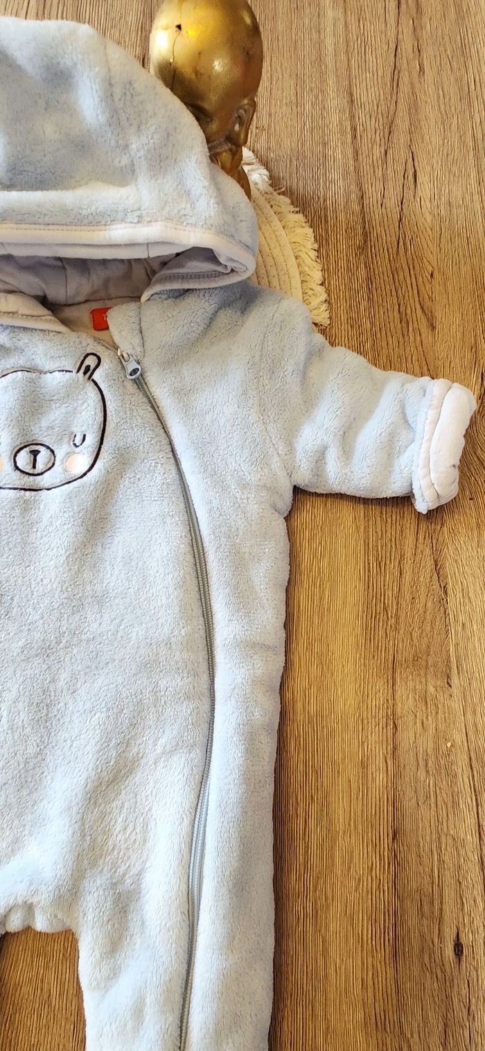 Combinaison Bébé Garçon 3/6mois Tissaia Bleu clair - photo numéro 4