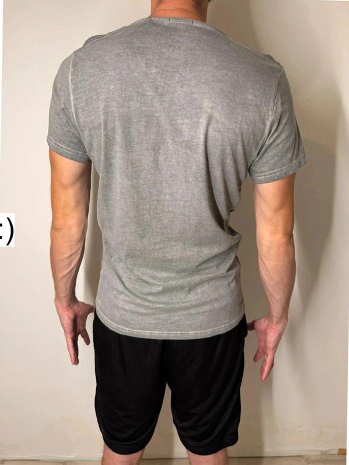 T-shirt gris homme Pepe Jeans fit slim taille M - photo numéro 2