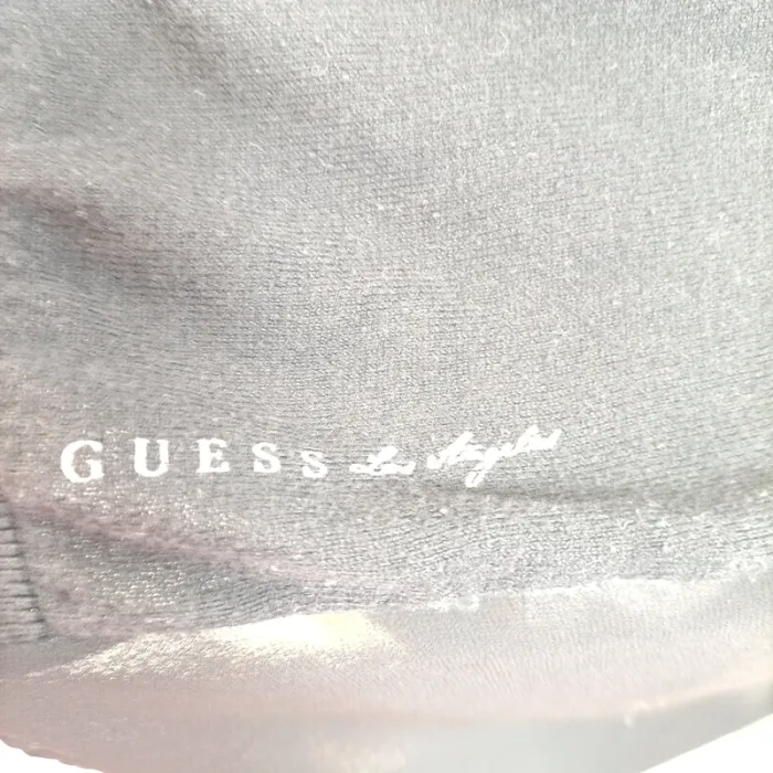Haut noir transparent GUESS en voile léger taille XS col rond dos zippé A1500 - photo numéro 6