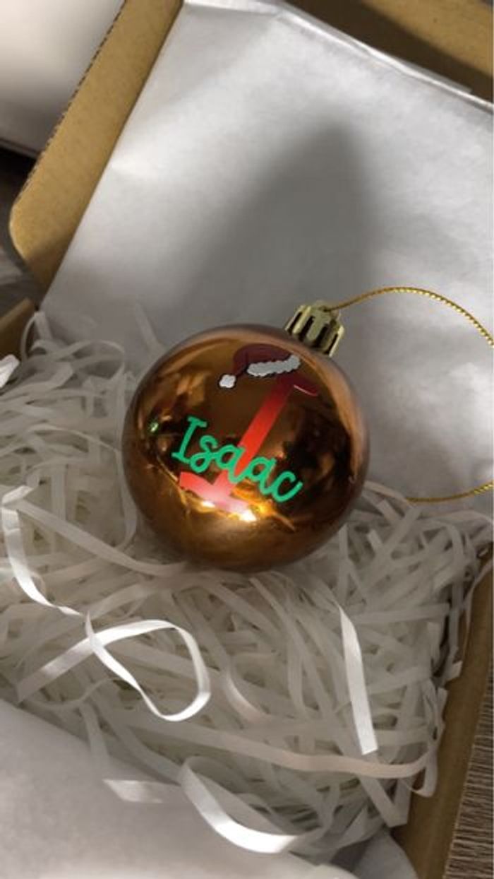 Boule de Noël personnalisée