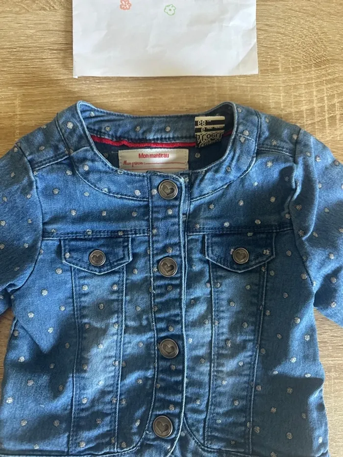 Veste en jean 6 mois - photo numéro 2
