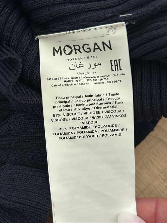 Robe pull bleue marine neuve Morgan taille XS (valeur 70€) - photo numéro 10