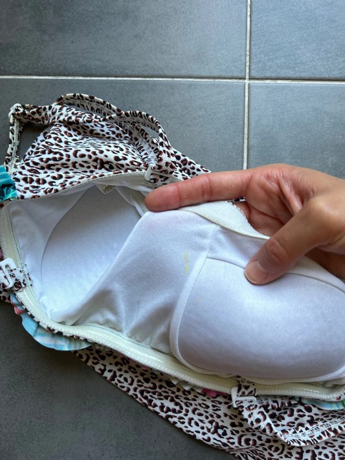 Ensemble maillot bain débardeur léopard et short femme - photo numéro 9