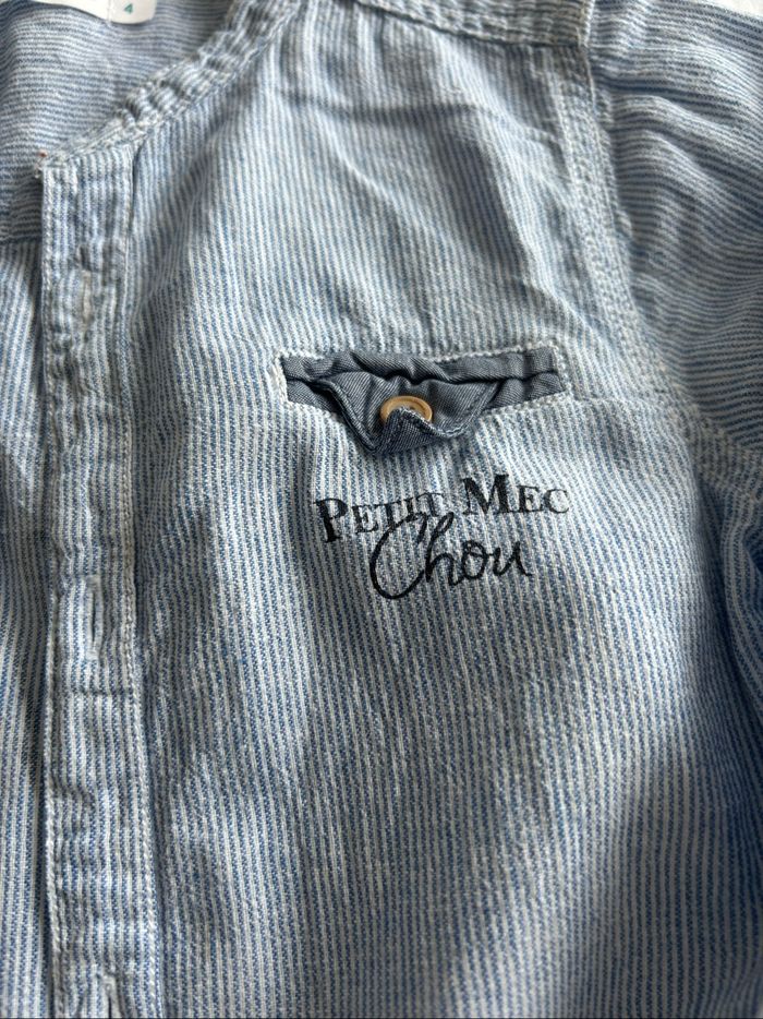 Chemise bleu « pti mec chou » - photo numéro 3