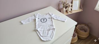 🐻 Body Manches Longues "Ours" - 6 mois 🐻