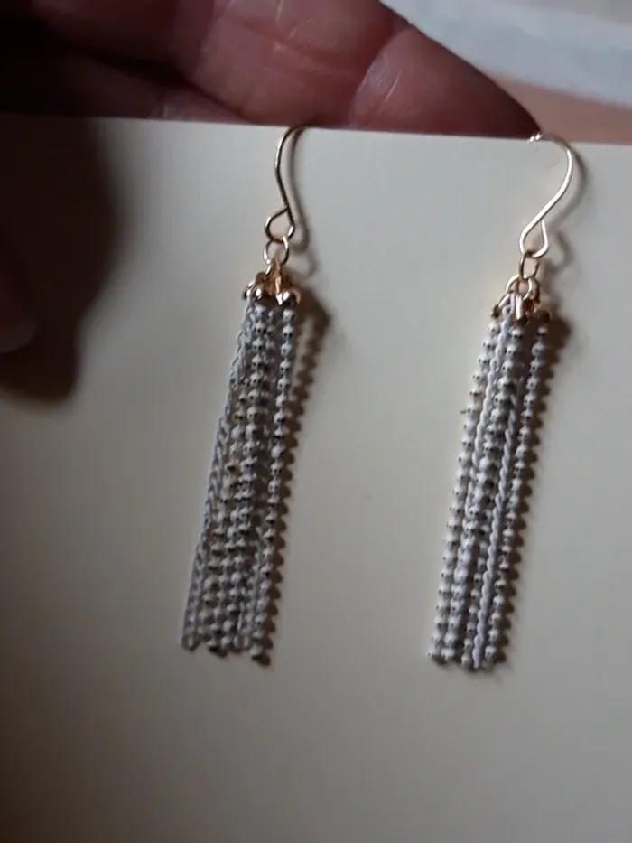 Boucles d'oreilles pendantes fantaisies - photo numéro 2
