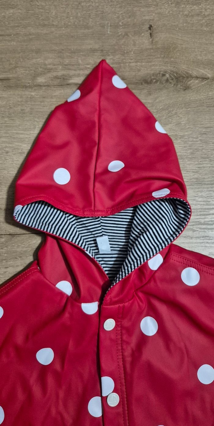 Cape de pluie à pois Petit Bateau 12 mois - photo numéro 3
