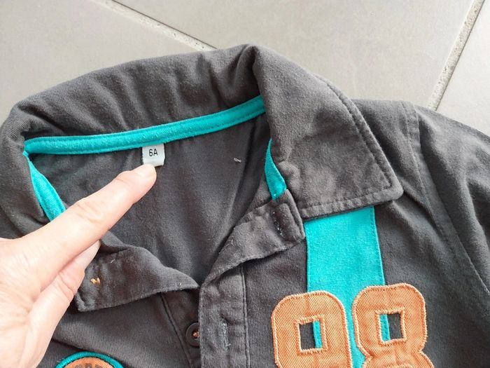 Polo gris taupe T6A - photo numéro 2