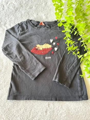 Très beau tee shirt à longue manche  pour petite fille