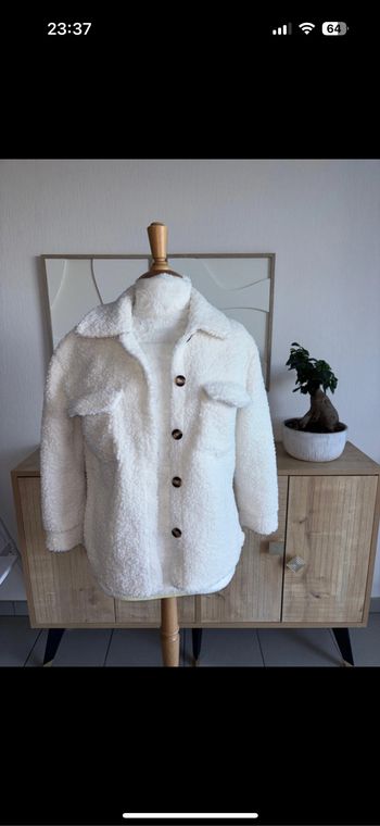 Veste en laine boucles