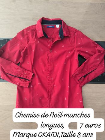 Chemise manches longues 