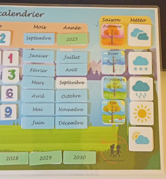 Calendrier journalier pour enfants - photo numéro 2