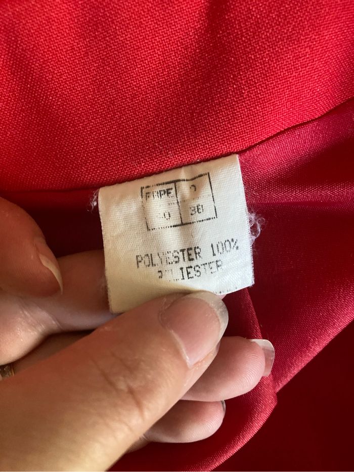 Veste blazer élégante TRÈS BON ÉTAT  pour femme taille 40 couleur rouge - photo numéro 8
