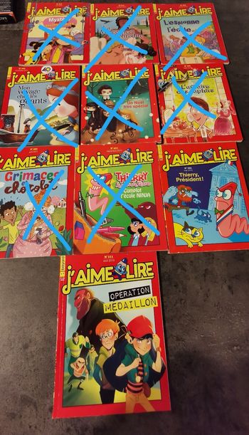 Lot de livres j'aime lire