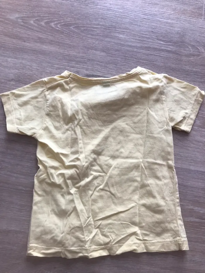 T shirt jaune 4 ans pinkyim - photo numéro 2