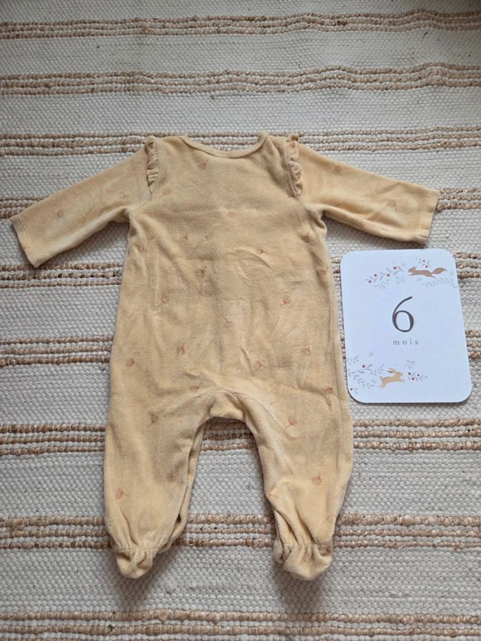 Pyjama velour jaune - photo numéro 2