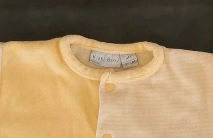 Pyjama 👣 velours ouverture devant, kiabi 0mois /50cm grenouillère - photo numéro 6