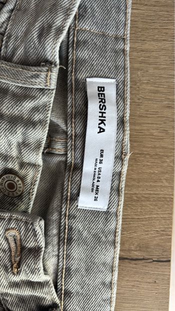 Jean droit gris bershka 