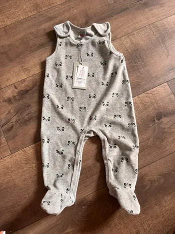 Pyjama débardeur gris panda 6 mois