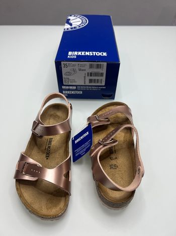 Birkenstock Taille 35 Rio Kids Electric Metallic Copper Pink Regular Fit