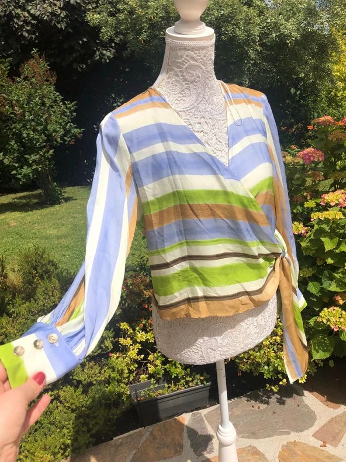 Blouse Zara colorée neuve taille M - photo numéro 3