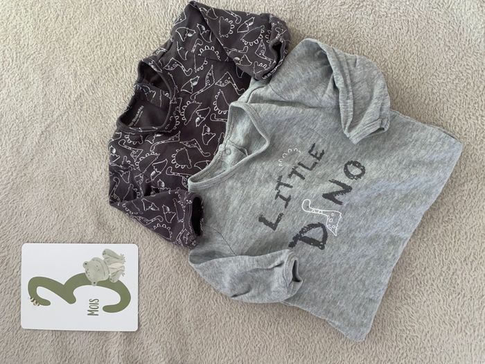 Lot de 2 pyjamas Vertbaudet – 3 mois