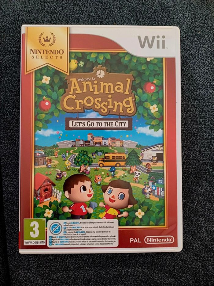 Jeu wii Nintendo selects Animal Crossing Let's go to the city