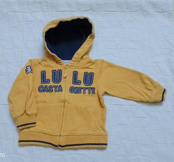 Lulu castagnette pull veste capuche 6 mois
