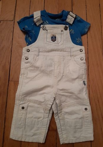 Salopette blanche Sergent major (6M)