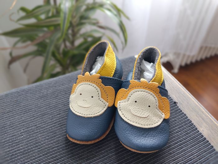 Chaussons bébé cuir Lupilu NEUFS - photo numéro 3