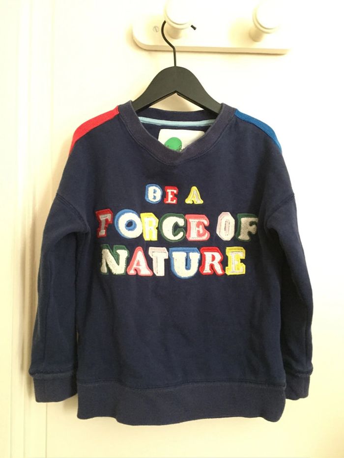 Sweat garçon Mini Boden – Be a force of nature Taille 6-7 ans