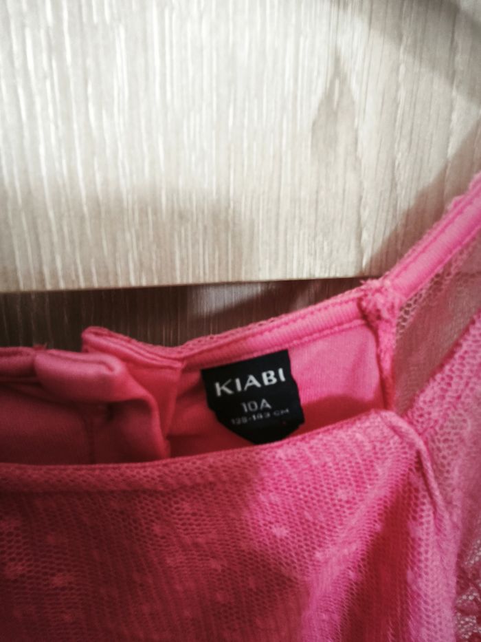 Robe fleurie dentelle rose 10 ans Kiabi - photo numéro 4