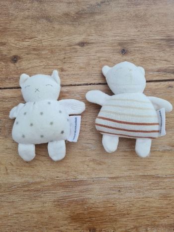 Lot de 2 mini doudou